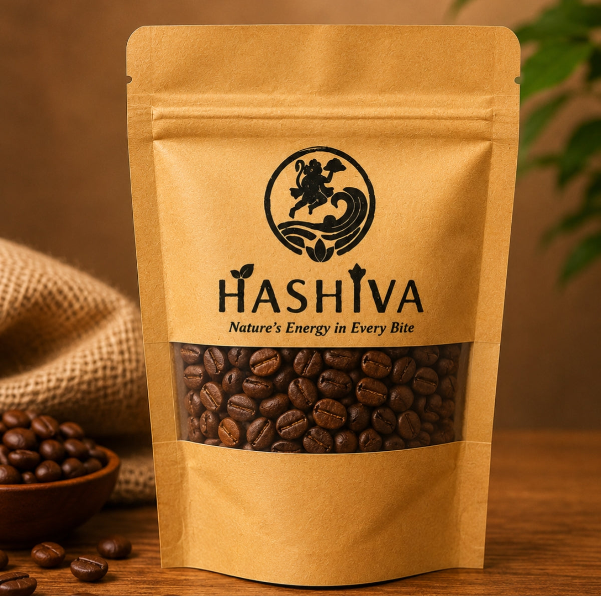 Premium 100% Robusta Coffee Beans (Medium -Dark Roast)