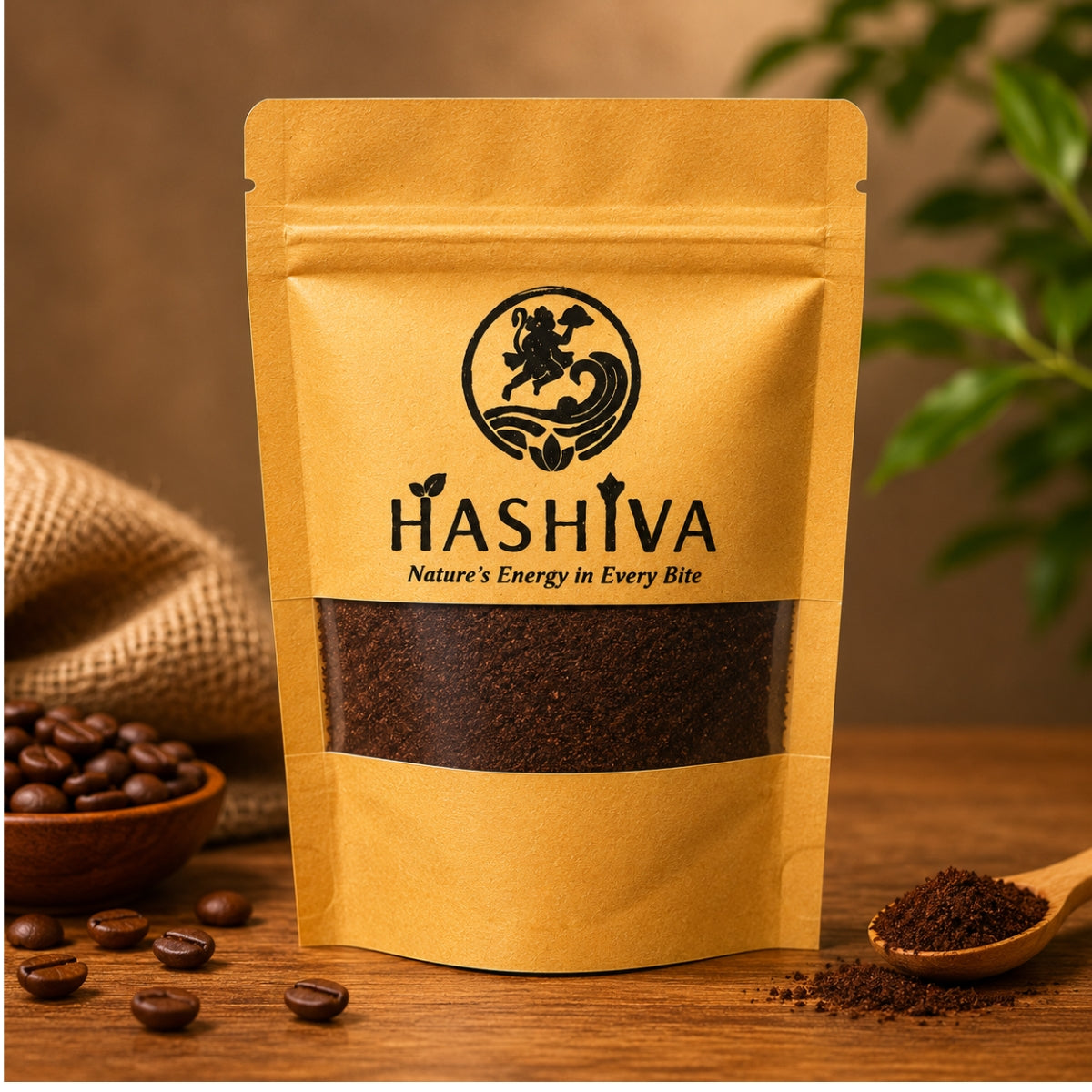 Premium 100% Robusta Coffee Powder (Medium-Dark Roast)
